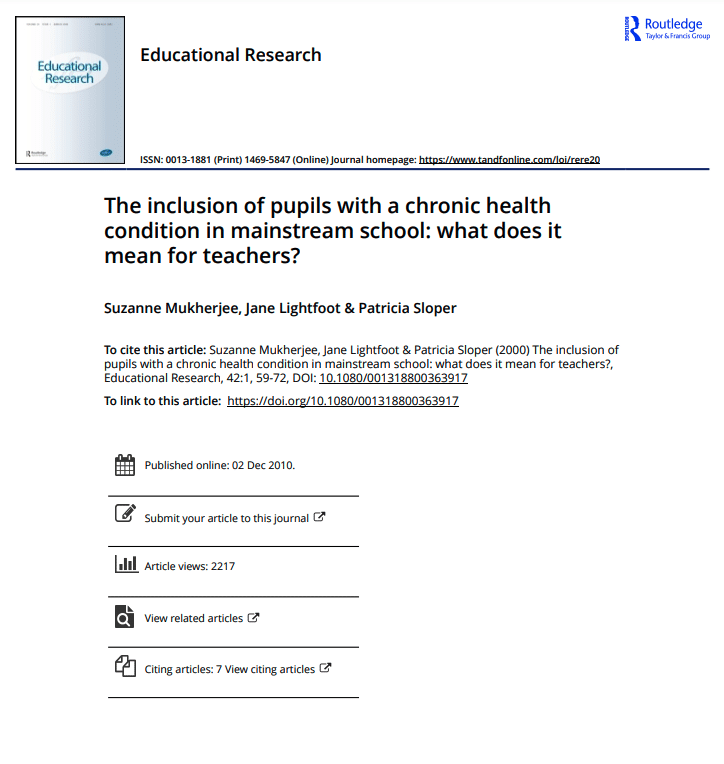 the-inclusion-of-pupils-with-a-chronic-health-condition-in-mainstream