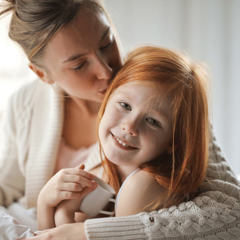 mother with her daughter